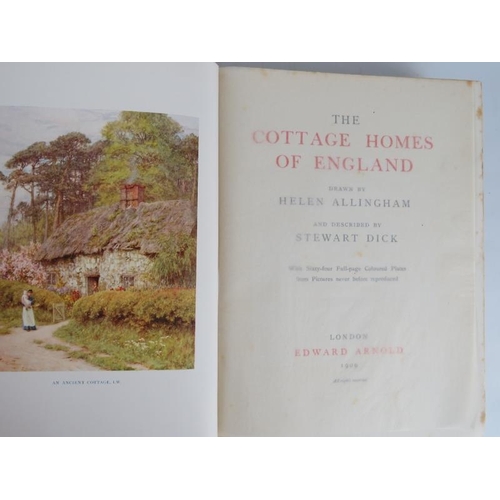 272 - Seven volumes of English topographical interest including; Helen Allingham The Cottage Homes of Engl... 