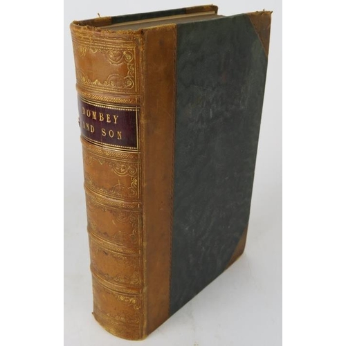 273 - Dealing with the Firm of Dombey and Son by Charles Dickens, illustrated by H K Browne, 1848 First Ed... 