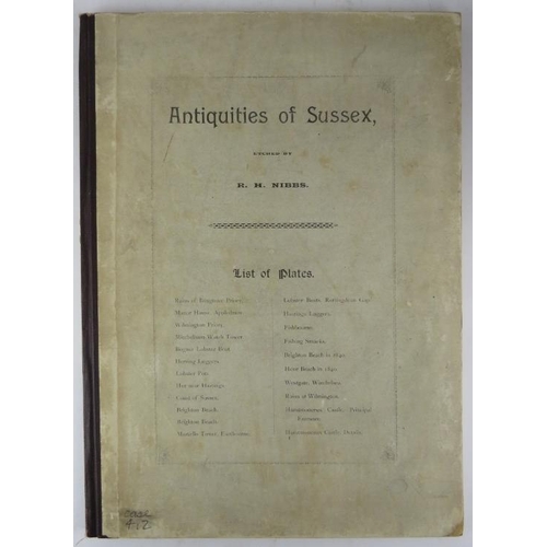 277 - Sussex interest. Eight books on the history of Sussex including:Excursions in the County of Sussex 1... 