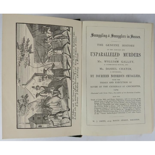 277 - Sussex interest. Eight books on the history of Sussex including:Excursions in the County of Sussex 1... 