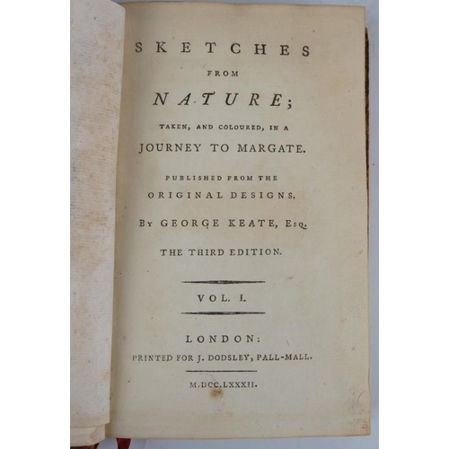 278 - Five volumes of local interest: Sketches from Nature taken and coloured in a Journey to Margate, Geo... 