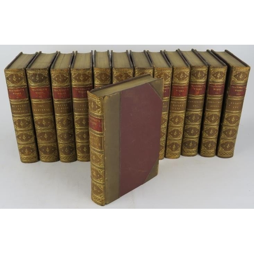 282 - The Works of William Makepeace Thackeray in Thirteen Volumes, 1889, published by Smith Elder & Co. H... 