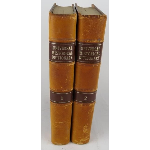 295 - Two volumes: Universal Historical Dictionary by George Crabb, 1825. Published for Baldwin, Cradock a... 