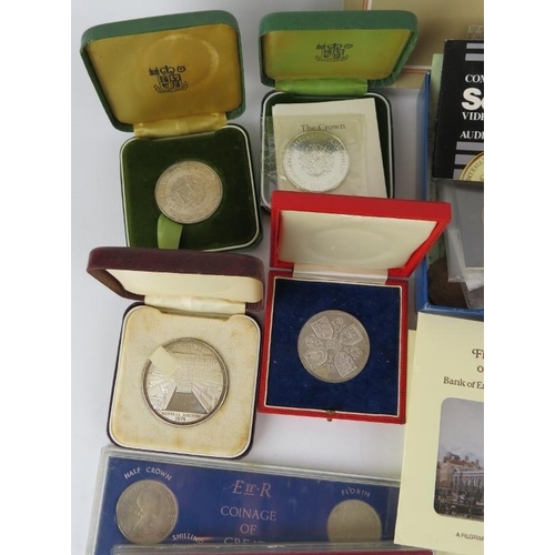 305 - A large collection of commemorative, proof and circulated coins including some silver. British Virgi... 