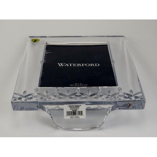 33 - A Waterford crystal glass ‘Lismore Essence’ photograph picture frame. Original presentation box incl... 