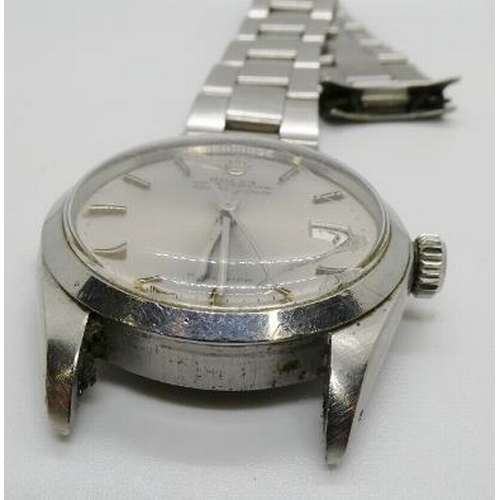 385 - Rolex - A stainless steel automatic wristwatch with date and bracelet, Air-King Date Precision, circ... 