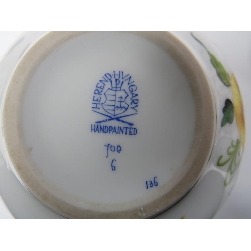 39 - A Herend porcelain part breakfast and dinner service, 20th century. Mainly decorated in the ‘Fruits ... 