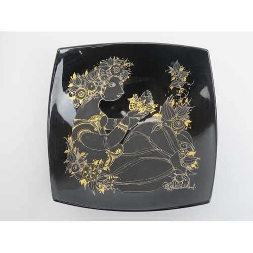 5 - Four Rosenthal Studio Line porcelain wall plates and charger, 20th century. Comprising two plates an... 