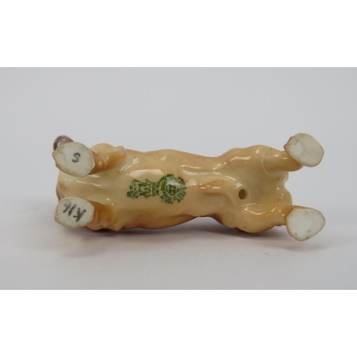 56 - A Royal Worcester porcelain’ Yellow Labrador’ by Doris Lindner and two miniature dog figurines. Comp... 