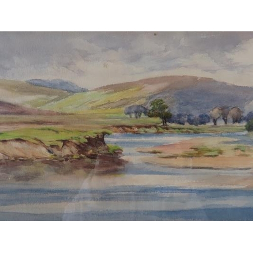 562 - Viscountess Darnley (20th century) - Three framed watercolours, 'Dolreavoch Lodge', 'Dormoch Sands' ... 