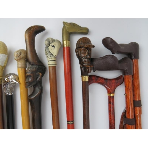 99 - A group of ten vintage and modern walking canes. (10 items) 96 cm longest length.
Condition report: ... 