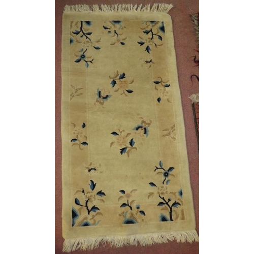 919 - Four assorted small rugs, Afghan/Persian. Smallest 75cm x 50cm (approx). Largest 130cm x 44cm (appro... 