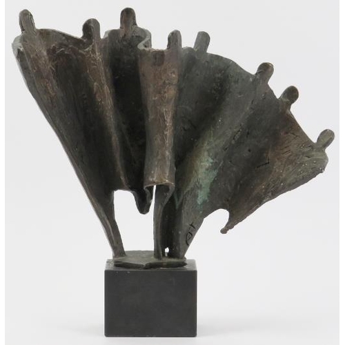 15 - A Dutch bronze figural sculpture by Bernadette Leijdekkers, mid/late 20th century. Incised monogram.... 