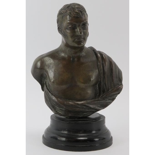 156 - A bronze bust of a Roman gentleman by George Garrard RA (1760-1826). Struck ‘G Garrard May 1820’. Eb... 