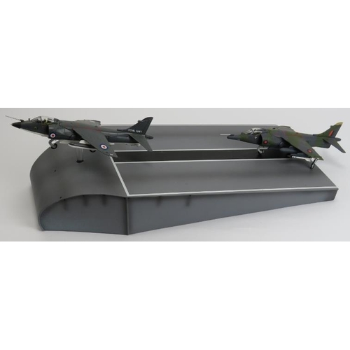 204 - Toys and Models: A Corgi Aviation Archive HMS Hermes Diorama including to BAE Harrier die-cast model... 