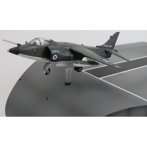 204 - Toys and Models: A Corgi Aviation Archive HMS Hermes Diorama including to BAE Harrier die-cast model... 