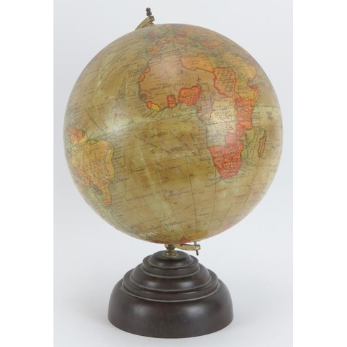 24 - A vintage English ‘Geographica’ 10 inch terrestrial globe, circa 1920s/30s. The globe marked with ra... 