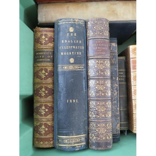 275 - 26 collectable books, some with leather bindings, including The VC, Boswell's Life of Johnson and Th... 