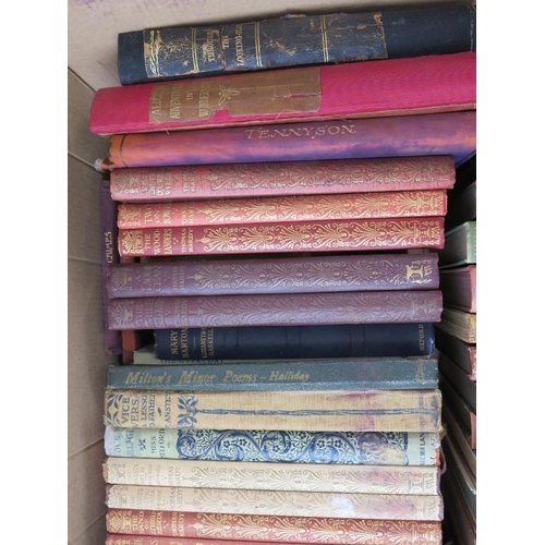 276 - A collection of late 19th/early 20th century classic books including Dickens, Hardy, Bronte, Trolope... 