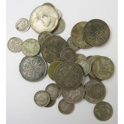 308 - A collection of 19th and 20th century British, European and world coins including some silver (135 g... 