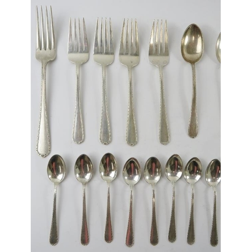 320 - A mixed lot of International Sterling Pine Tree flatware including various spoons, forks and a butte... 