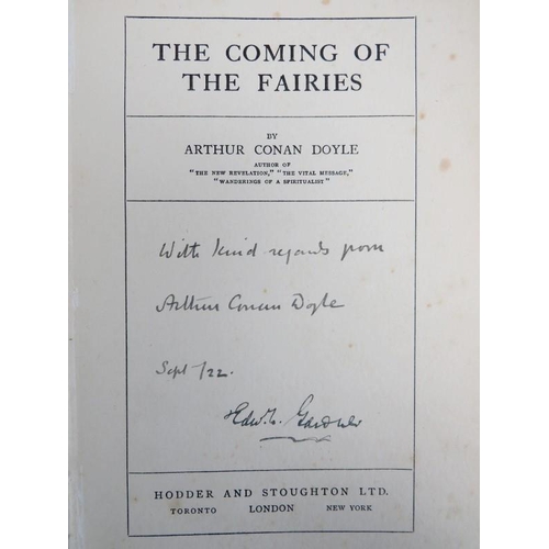 34 - A signed Arthur Conan Doyle novel entitled ‘The Coming of the Fairies’. Inscribed ‘With kind regards... 