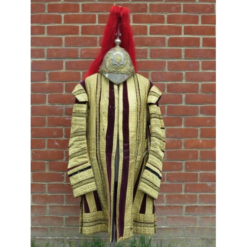 68 - Militaria: A British household cavalry helmet and formal state ceremonial tunic, 20th century. The b... 