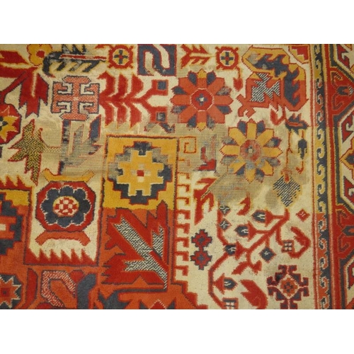 916 - A 20th century Persian style rug, very thin close weave similar to a wall hanging. 280cm x 140cm (ap... 