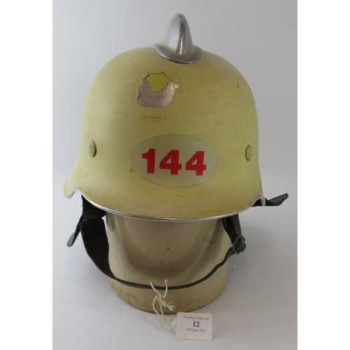 12 - A 1980s West German Berlin (144) Fire Service helmet