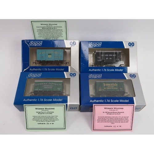 201 - Toys and Models: Four Dapol 00 gauge Limited Edition Wessex wagons. Boxed. (4 items) Condition repor... 