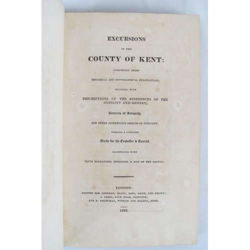 266 - Five volumes of Kent and other topographical books: Thanet and the Cinque Ports, 1817; The Pictorial... 