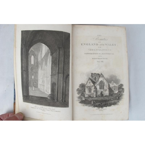 275 - Kent topographical interest: Beauties of England Vol 8, 1807;  The Kentish Tourist 1822; Kent Archae... 