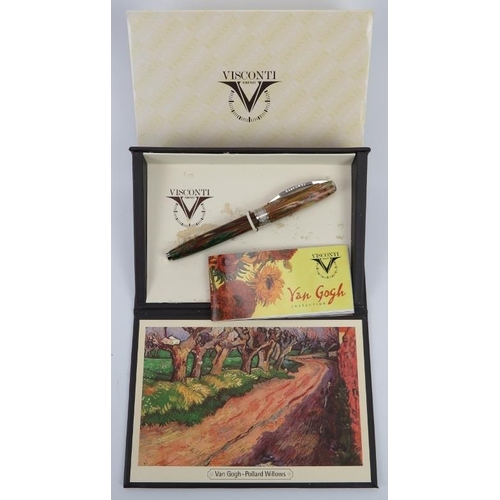 41 - An Italian Visconti ‘Pollard Willows’ Van Gogh Collection fountain pen. With a Visconti ink converte... 