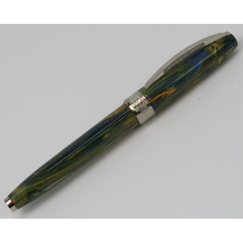 42 - An Italian Visconti ‘Cafe Terrace at Night’ Van Gogh Collection fountain pen. With a Visconti ink co... 