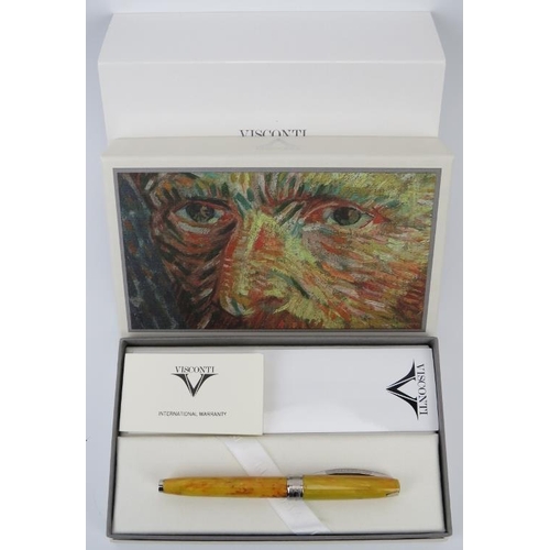 45 - An Italian Visconti ‘Sunflowers’ Van Gogh Collection fountain pen. With a Visconti ink converter. Or... 