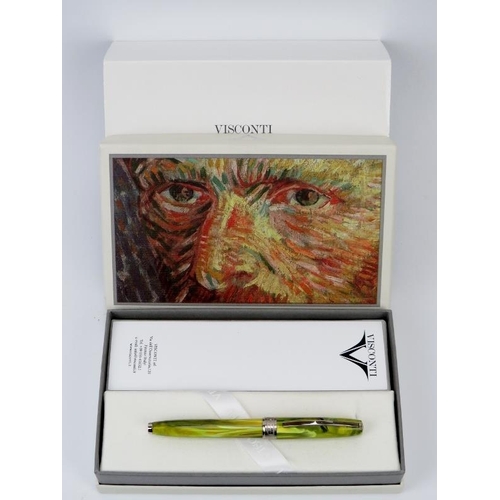 46 - An Italian Visconti ‘Vincent’s Chair’ Van Gogh Collection fountain pen. With a Visconti ink converte... 