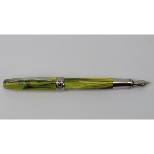 46 - An Italian Visconti ‘Vincent’s Chair’ Van Gogh Collection fountain pen. With a Visconti ink converte... 