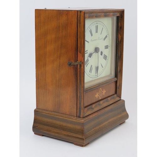 67 - A Camerer, Kuss & Co mantle clock, late 19th/early 20th century. Two keys and pendulum included. 24.... 