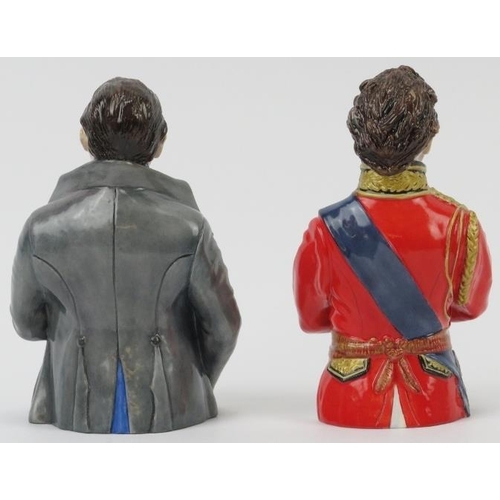 9 - Two Bronte Porcelain limited edition Duke of Wellington and Emperor Napoleon I candle extinguishers.... 