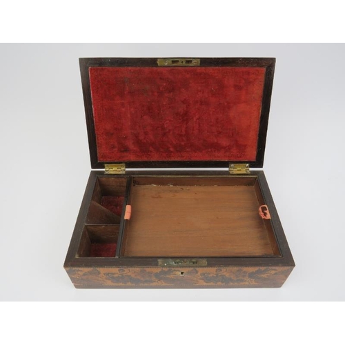 15 - Two parquetry inlaid Tunbridge ware boxes. One with T.Barton of Tunbridge Wells label applied beneat... 