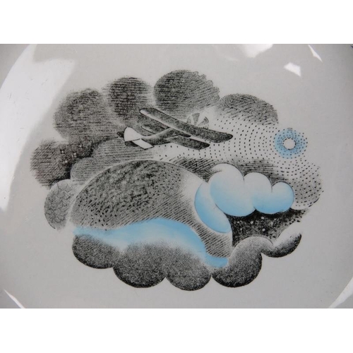 19 - Five Wedgwood ‘Travel’ and ‘Garden’ ceramic wares designed by Eric Ravilious. (5 items) Garden bowl:... 