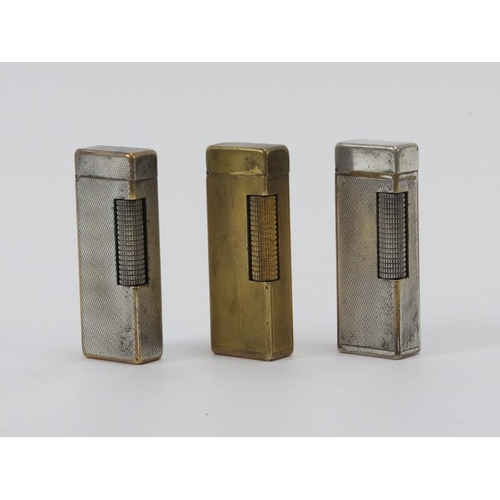 262 - Three vintage Dunhill cigarette lighters. (3 items)
Condition report: Some age related wear as illus... 