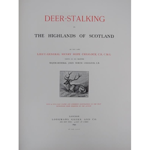 100 - Four hardback bound deer stalking books, 20th century. Comprising ‘Deer-stalking in the Highlands of... 