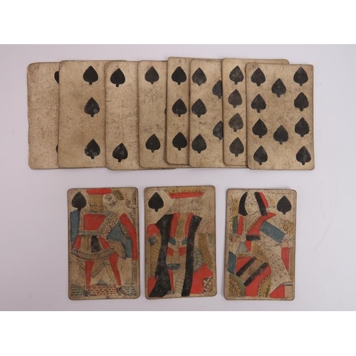 108 - Antique Blanchard & Co playing cards, anamorphic cards and related items. (Quantity)
Condition repor... 