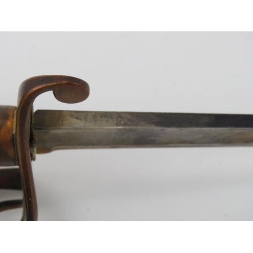 18 - A British naval officer’s sword, late 18th/early 19th century. With a lion's head pommel, white ivor... 