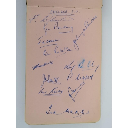 86 - Sporting memorabilia: An autograph album containing signatures of British football players and celeb... 