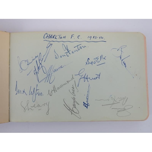 86 - Sporting memorabilia: An autograph album containing signatures of British football players and celeb... 