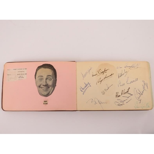 86 - Sporting memorabilia: An autograph album containing signatures of British football players and celeb... 