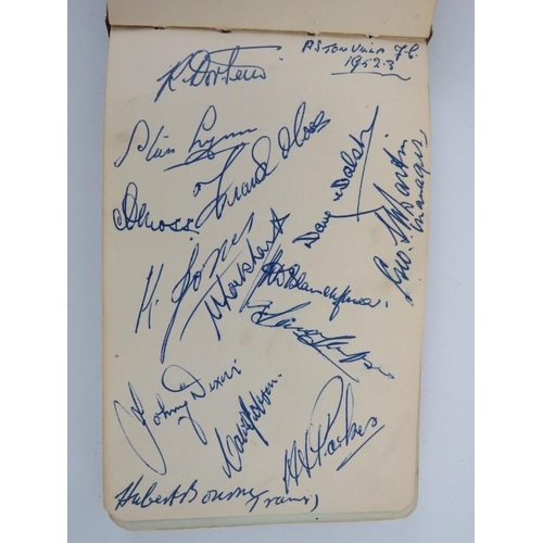 86 - Sporting memorabilia: An autograph album containing signatures of British football players and celeb... 