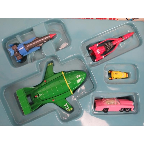 95 - A vintage Matchbox Thunderbirds and Vivid Imaginations Captain Scarlet boxed set of models. (2 items... 